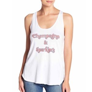 Project Social T Champagne & Sparklers Tank Sz XS